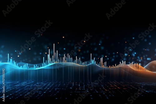 Digital graphic abstract background for technological processes, neural networks, digital data storage, particle flow, fundamentals of artificial intelligence. Technology Network Background 