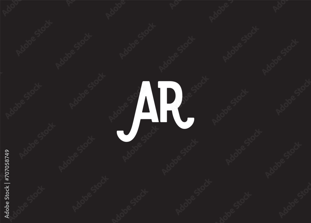 AR creative logo design and initial logo AR creative logo design and initial logo