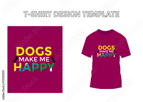 Typography T-Shirt design template