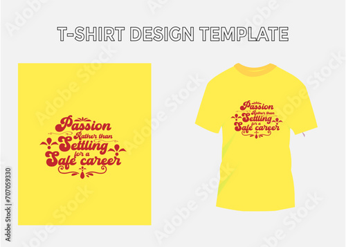Typography T-Shirt design template