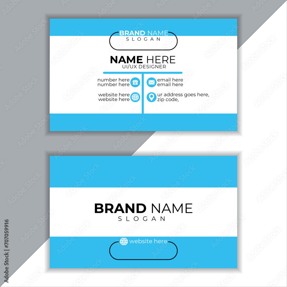 Premium and creative modern business card Premium and creative modern business card