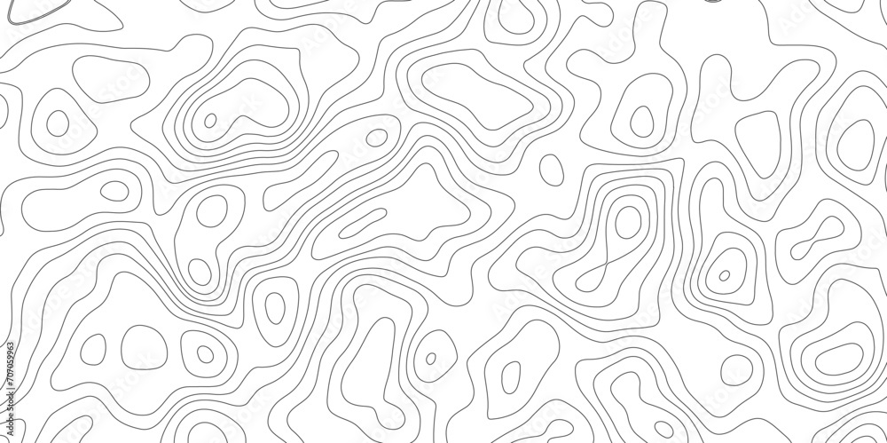 Topographic map background geographic line map with elevation assignments. Modern design with White background with topographic wavy pattern design.paper texture Imitation of a geographical map shades