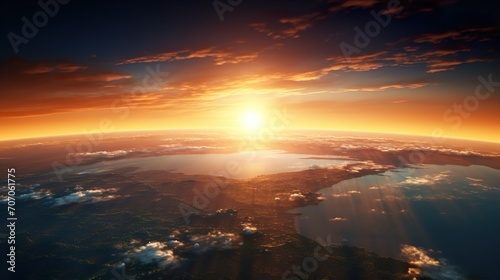sunrise over the world