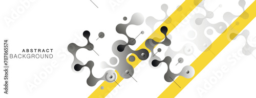 Beautiful structure of DNA molecule. Connect circles Line art pattern with network dots and lines. Concept design. Vector background