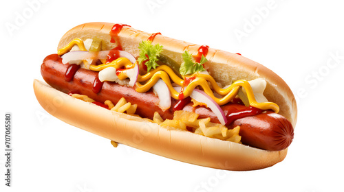 
hotdog png, classic street food, grilled sausage, bun, mustard, ketchup, hotdog clipart, fast food, transparent background, culinary illustration, savory snack





