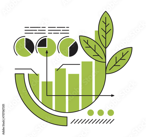 Sustainable economy and development - decoration