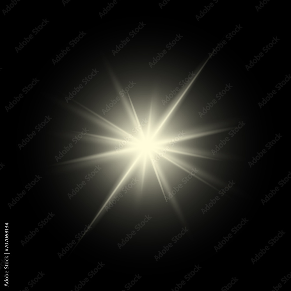 A beautiful star on a black transparent background. Use Screen transparency mode.