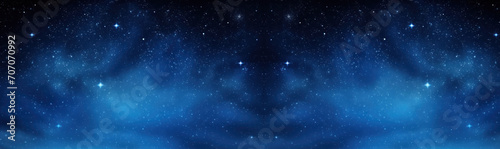 night sky cartoon banner with copy space