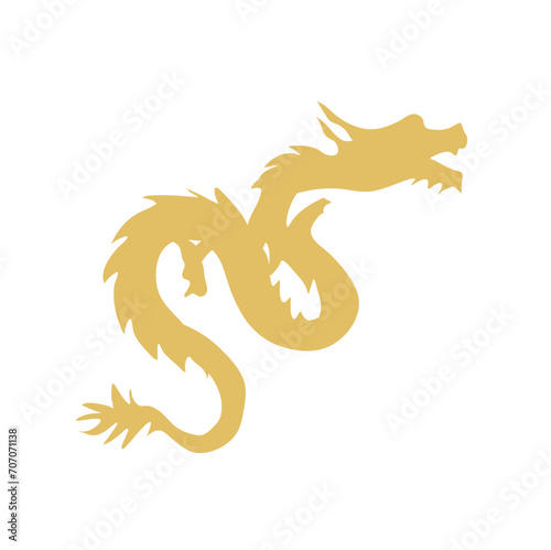 Gold Dragon Lunar New Year