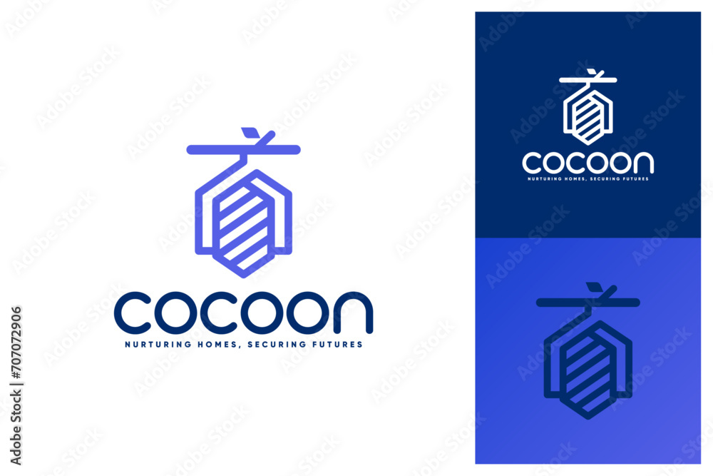 Cocoon House Logo Inspiration, Pupa