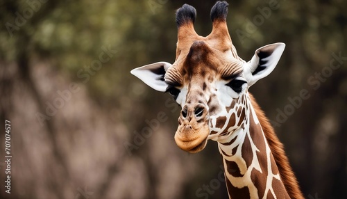 Close up of a giraffe 