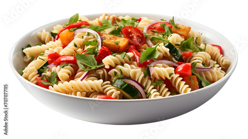 pasta salad png, refreshing dish, fusilli pasta, colorful vegetables, Italian dressing, pasta salad clipart, delicious side, transparent background, culinary illustration, summer favorite