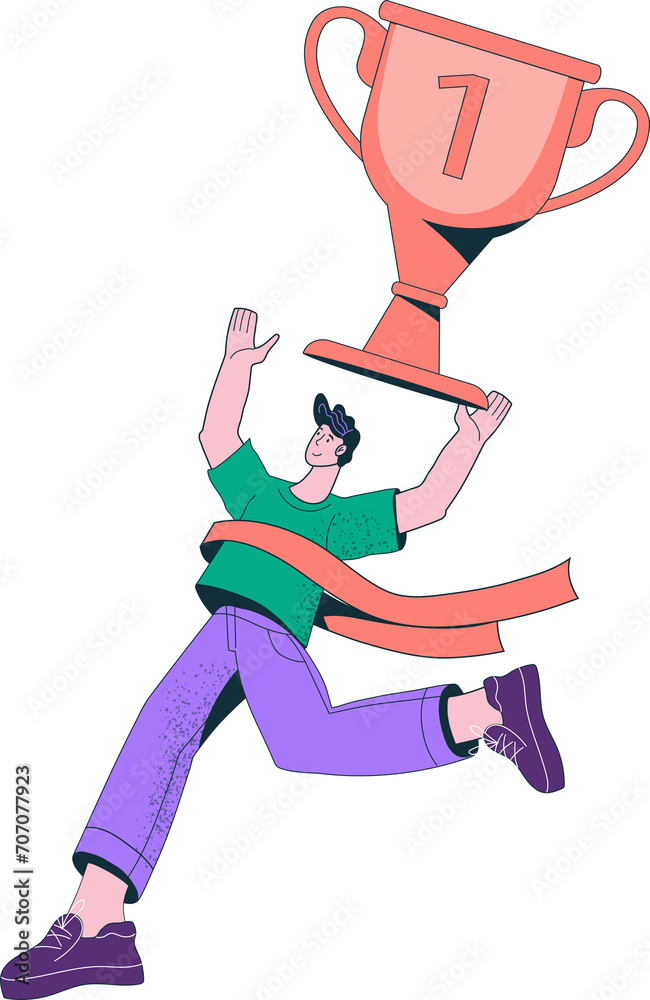 Business award and goal concept. Business success and achieving goals, leadership or market and getting prize. Business award and goal concept. Business success and achieving goals, leadership or market and getting prize.