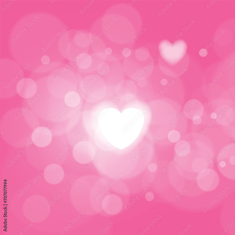 valentine background with hearts blurred, pink color