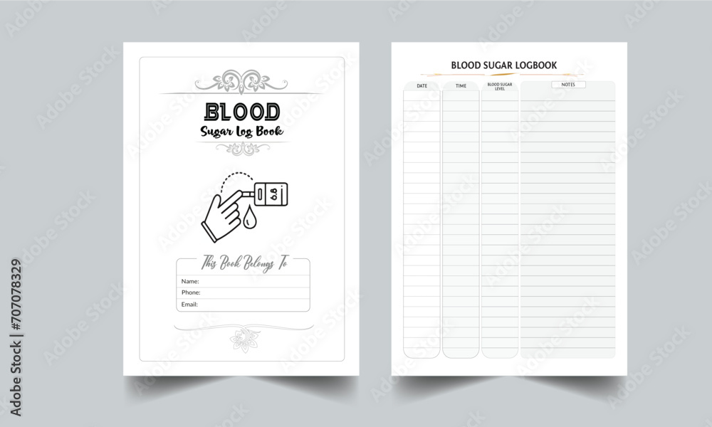 Blood Sugar Logbook Diabetes Tracker. Daily Gratitude Monthly & Yearly Undated Planner. Printable Gratitude Journal. Planner Bundle Design. Printable Planner Set with cover page layout template