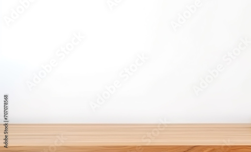 Empty wooden table background for product presentation