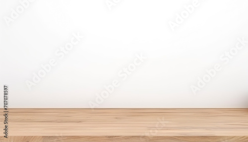 Empty wooden table background for product presentation