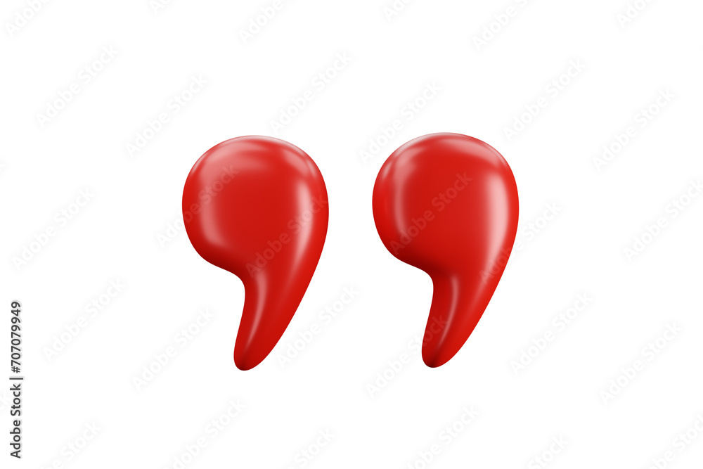 Fotografie red, icon, 3D, chat, circle, comma, mark