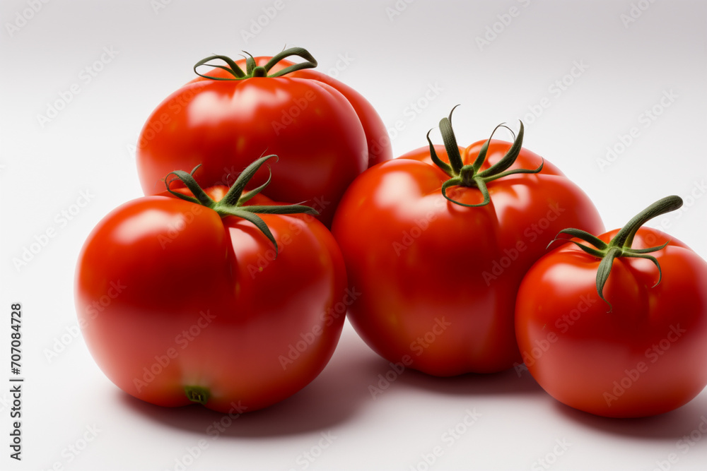 Tomato Zenith in Subtle Surroundings. generative AI. Tomato Zenith in Subtle Surroundings. generative AI.