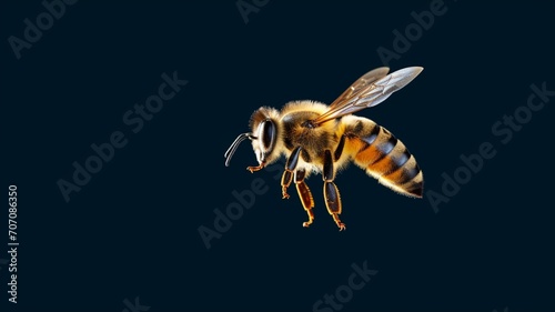 Flying africanized honey bee wikipedia image Ai generated art photo
