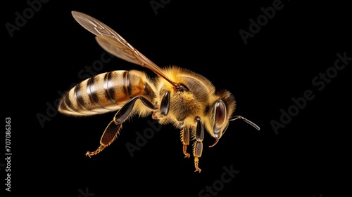 Flying africanized honey bee wikipedia image Ai generated art