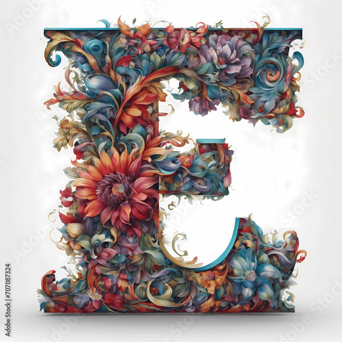 Tattoo Style Letter 