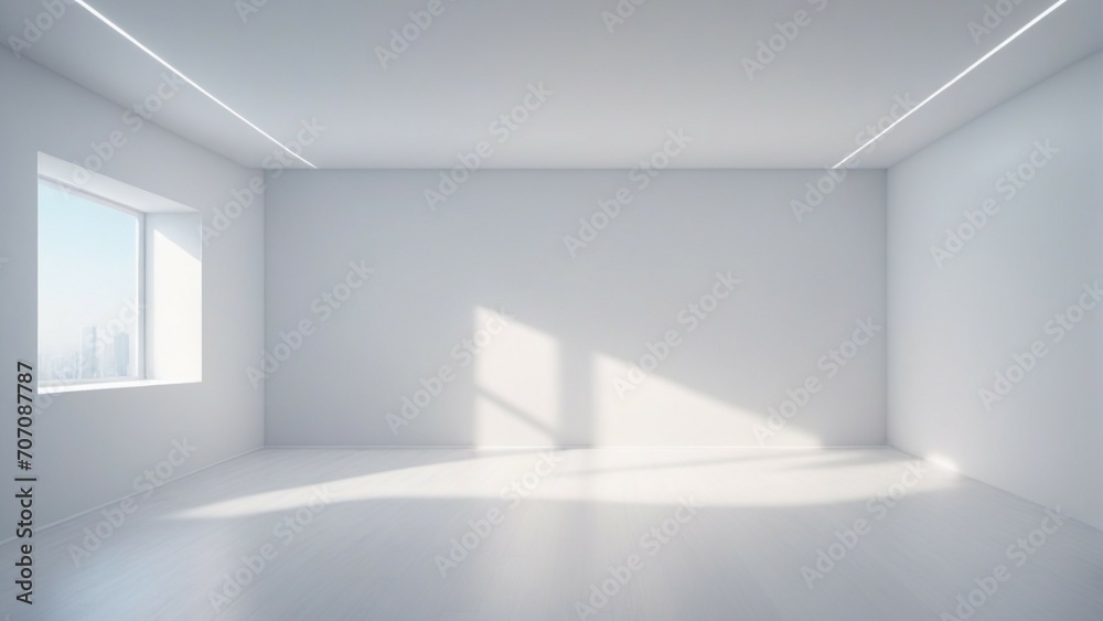Abstract empty white room background Abstract empty white room background