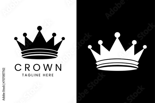 crown logo icon template creative design photo