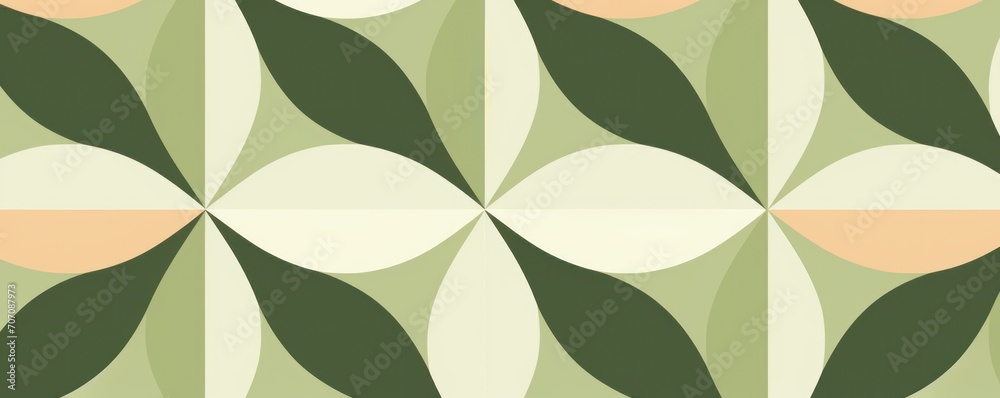 Olive repeated soft pastel color vector art geometric pattern