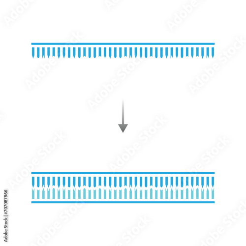 DNA Polymerase Enzyme Function Scientific Design. Vector Illustration.