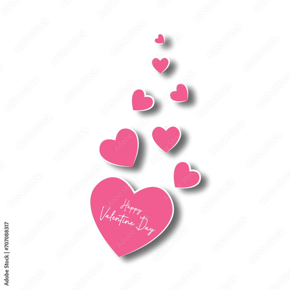 Happy valentines day celebration design