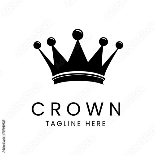 crown logo icon template creative design