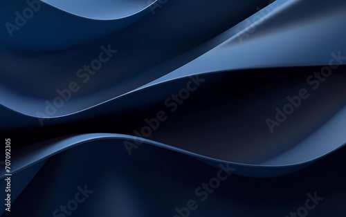 Abstract dark blue background poster with dynamic. generatif ai