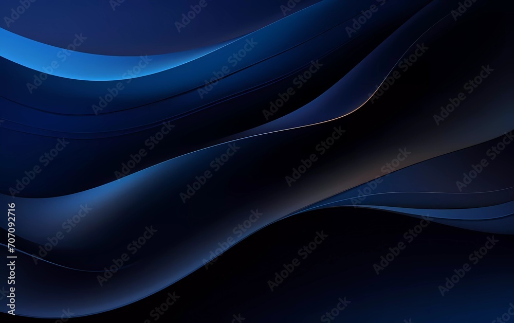 Abstract dark blue background poster with dynamic. generatif ai Abstract dark blue background poster with dynamic. generatif ai