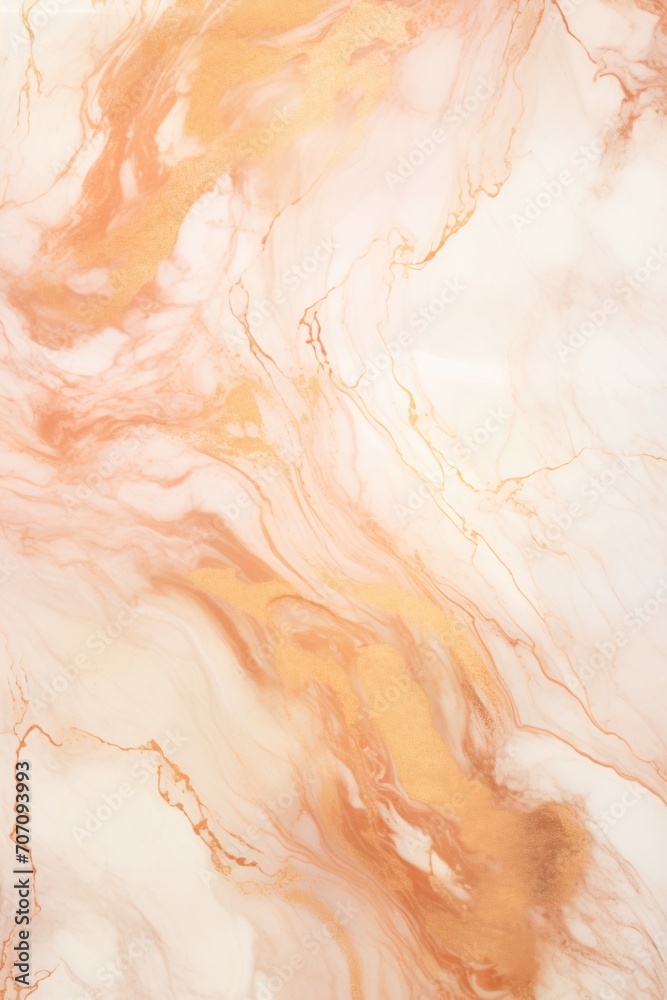 Pastel bronze seamless marble pattern with psychedelic swirls