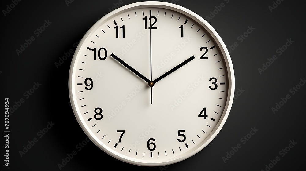Wall clock isolated on white background with clipping path. Time concept Wall clock isolated on white background with clipping path. Time concept