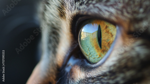A Close-Up of a Cat’s Eye