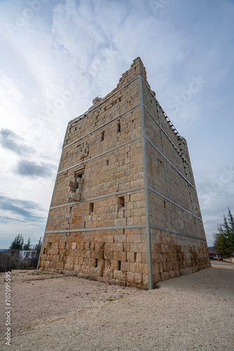 Scenic views from Uzuncaburç, is an archaeological site in Mersin Province, Turkey, containing the remnants of the ancient city of Diokaisareia or Diocaesarea photo