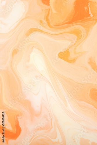 Pastel orange seamless marble pattern with psychedelic swirls 