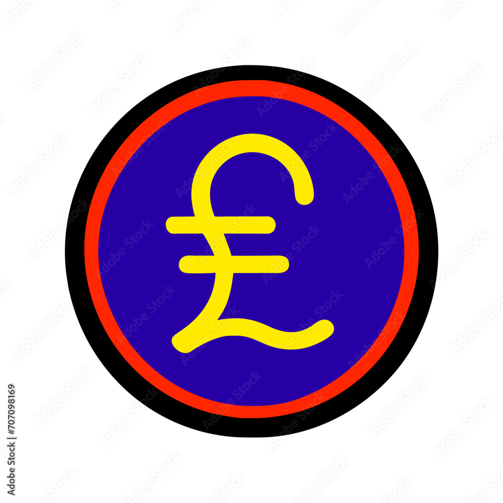 Fototapeta premium pound sign icon 