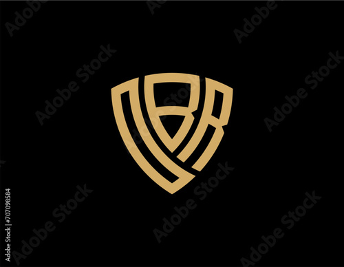OBR creative letter logo design vector icon illustration