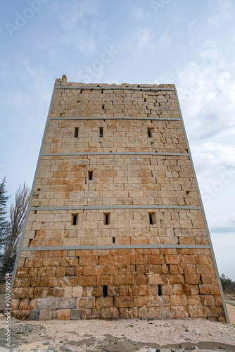 Scenic views from Uzuncaburç, is an archaeological site in Mersin Province, Turkey, containing the remnants of the ancient city of Diokaisareia or Diocaesarea photo