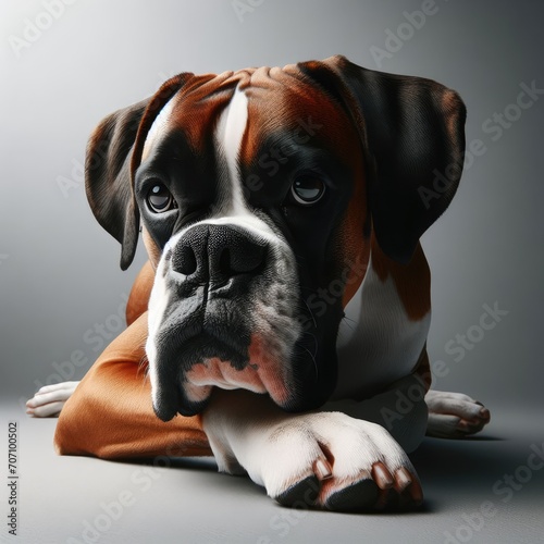 portrait of a boxer dog