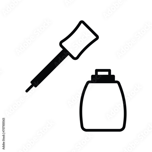 eyeliner icon with white background vector stock illustration