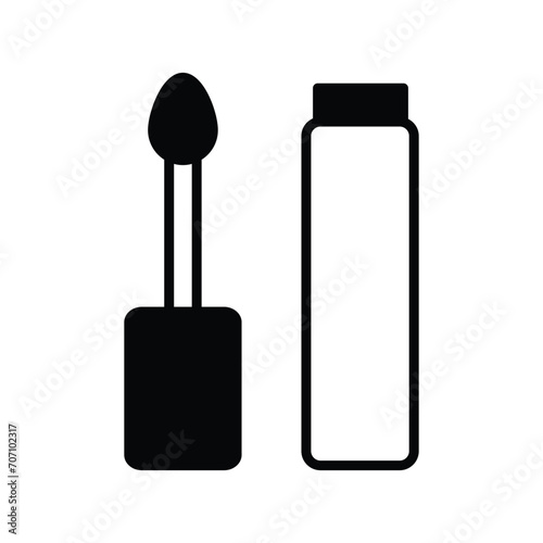 concealer icon with white background vector stock illustration