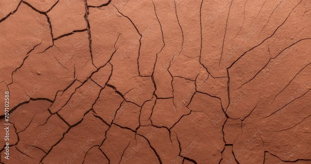 clay soil drying out, timelapse. global climate change and drought. time lapse evaporation from soil. world food crisis 
