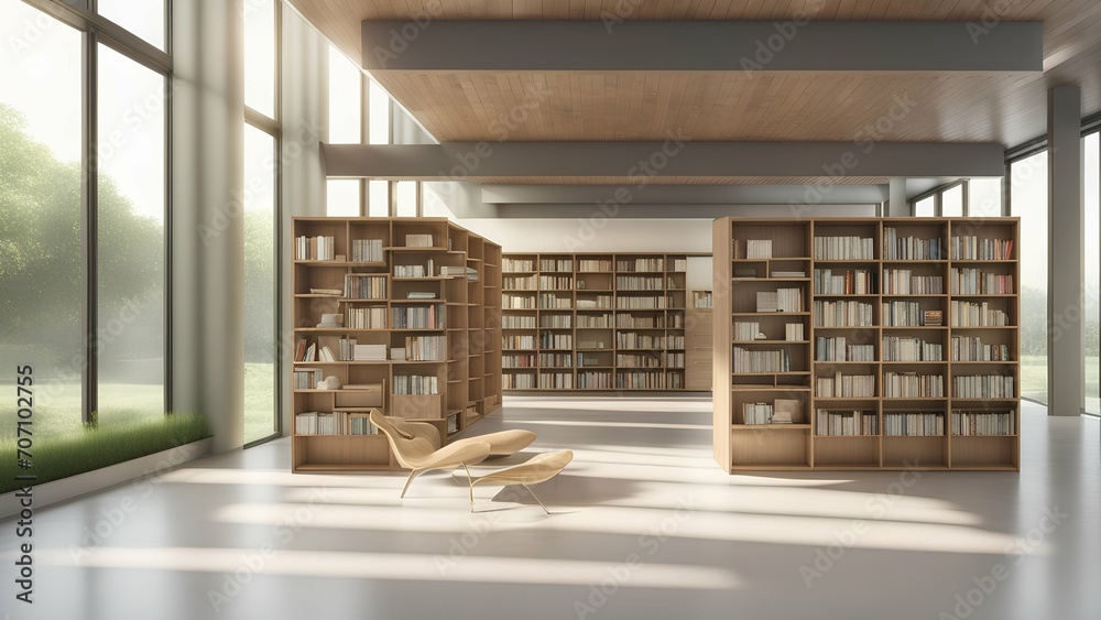 a lot of books in a library a lot of books in a library