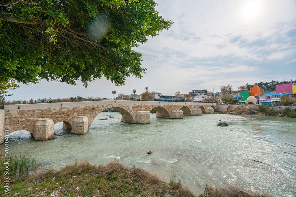 The Stone Bridge or Silifke Bridge is a historical bridge over Göksu River (Calycadnus of the antiquity) in Mersin, Turkey. 