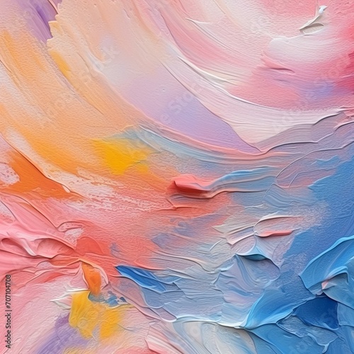 Abstract Painting Background in Pastel Positivity photo