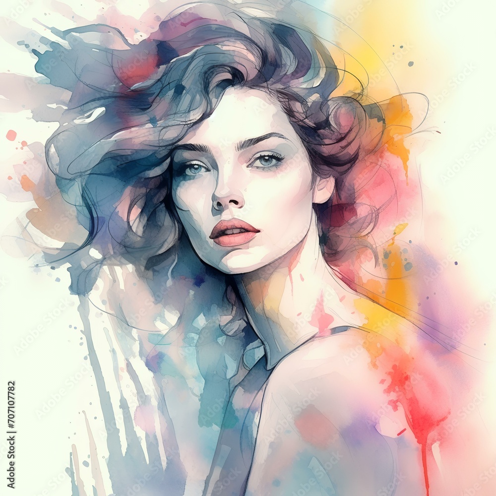 Beautiful Woman: Fashion Illustration in Watercolor